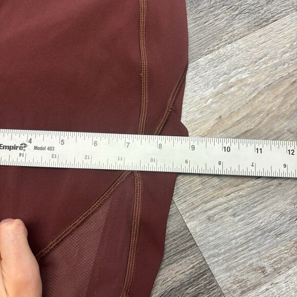 Lululemon Barrys Rusty Red Womens M Stronger As One Tight Mid Rise Leggings - Picture 9 of 10